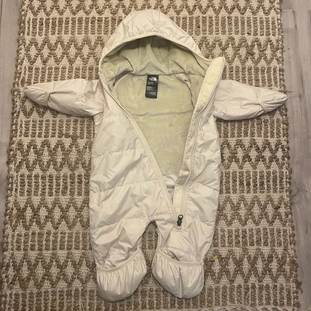 THE NORTH FACE Infant Insulated Bunting, Vintage White, 3-6 months